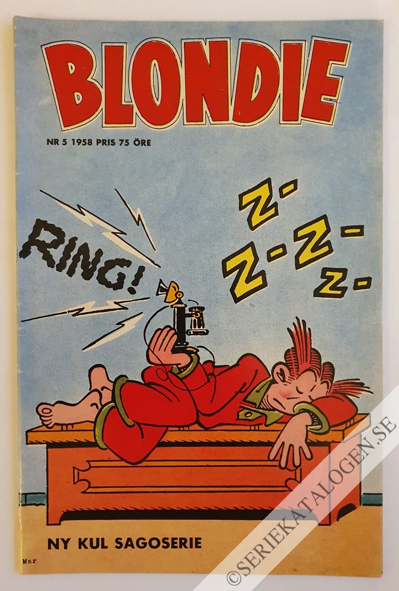 Framsida på Blondie #5 (1958)