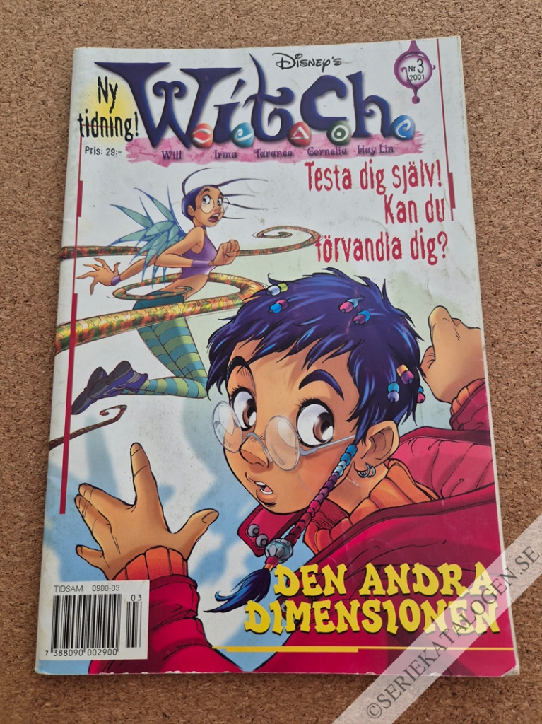 Framsida på W.i.t.c.h. #3 - Den andra dimensionen (2001)