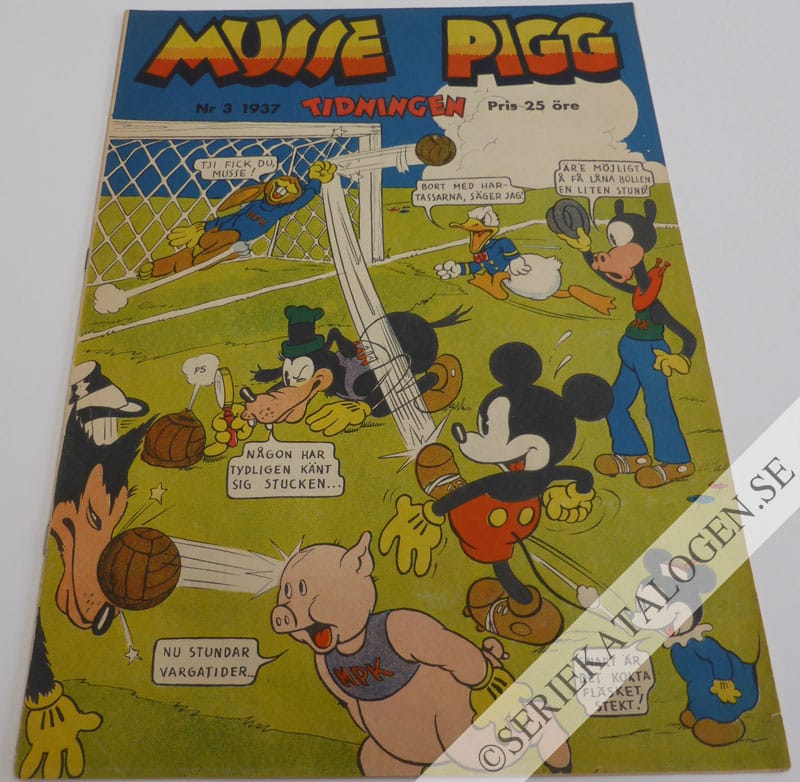 Framsida på Musse Pigg-tidningen #3 (1937)
