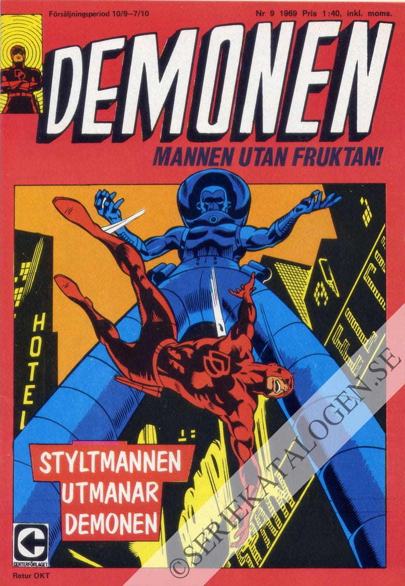 Framsida på Demonen #9 (1969)