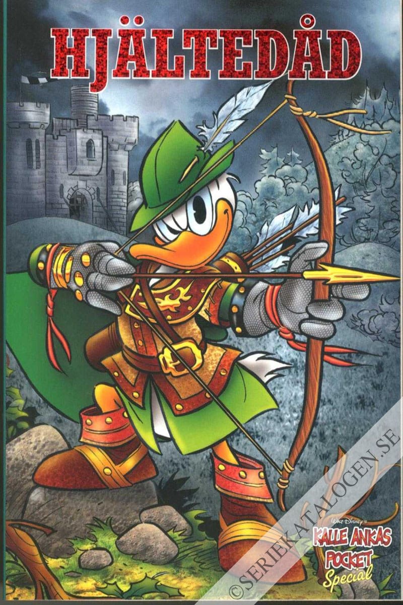 Framsida på Kalle Ankas pocket special Hjältedåd (2018)