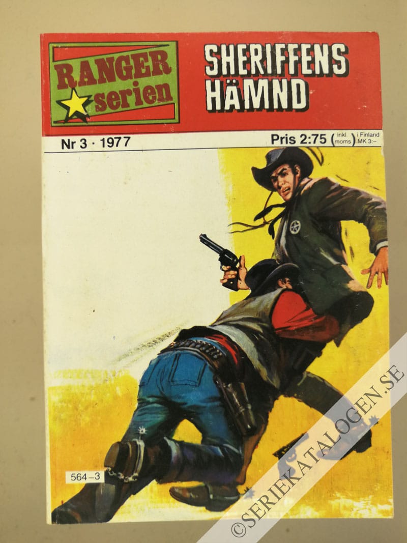 Framsida på Rangerserien Sheriffens hämnd (1977)