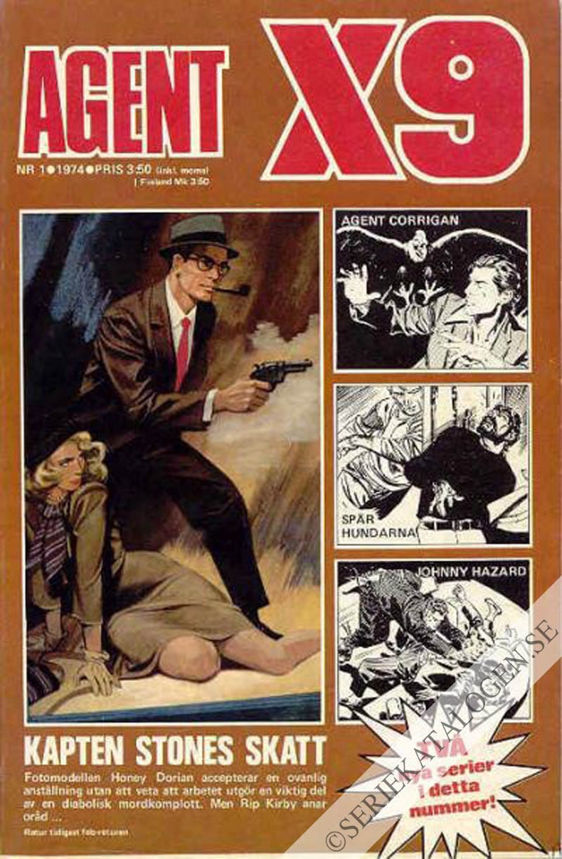 Framsida på Agent X9 #1 (1974)
