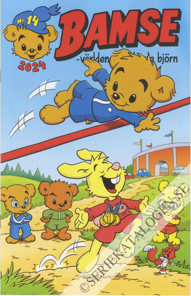 Framsida på Bamse #14 (2024)