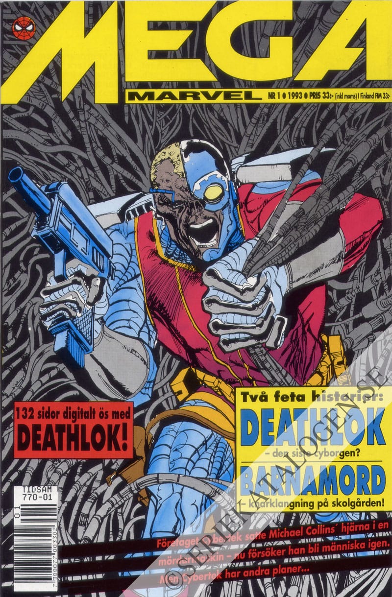 Framsida på Mega Marvel Deathlok (1993)