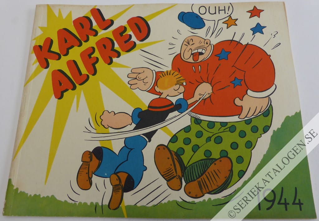 Framsida på Karl Alfred - bragder och äventyr #IX (1944)