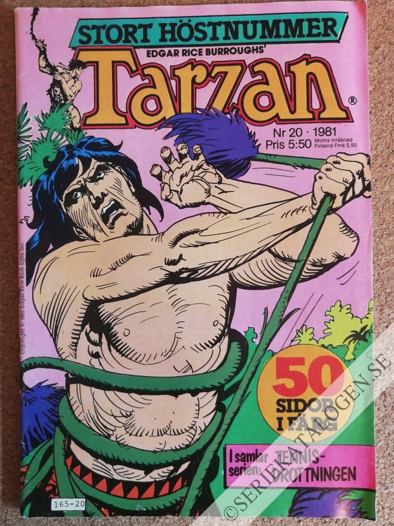 Framsida på Tarzan #20 (1981)