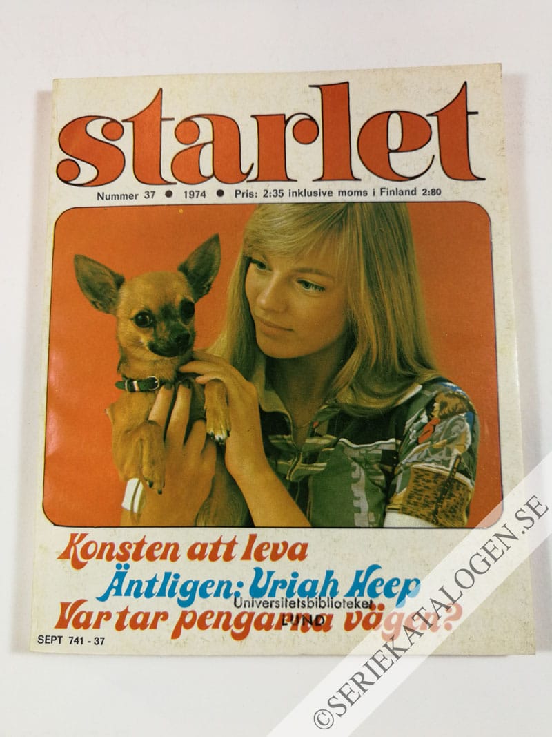 Framsida på Starlet #37 (1974)