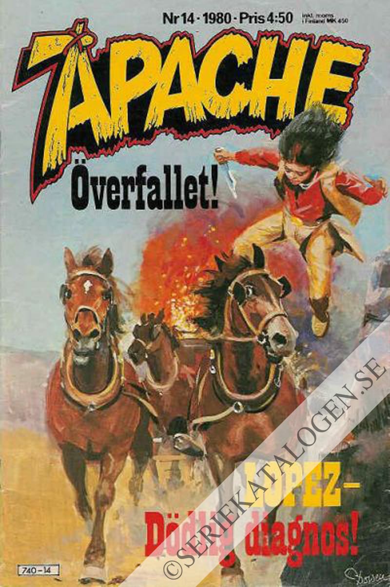 Framsida på Apache #14 (1980)