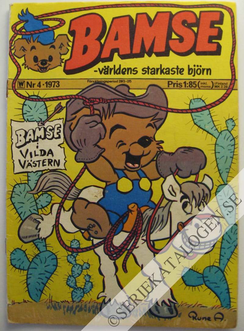 Framsida på Bamse - världens starkaste björn #4 (1973)