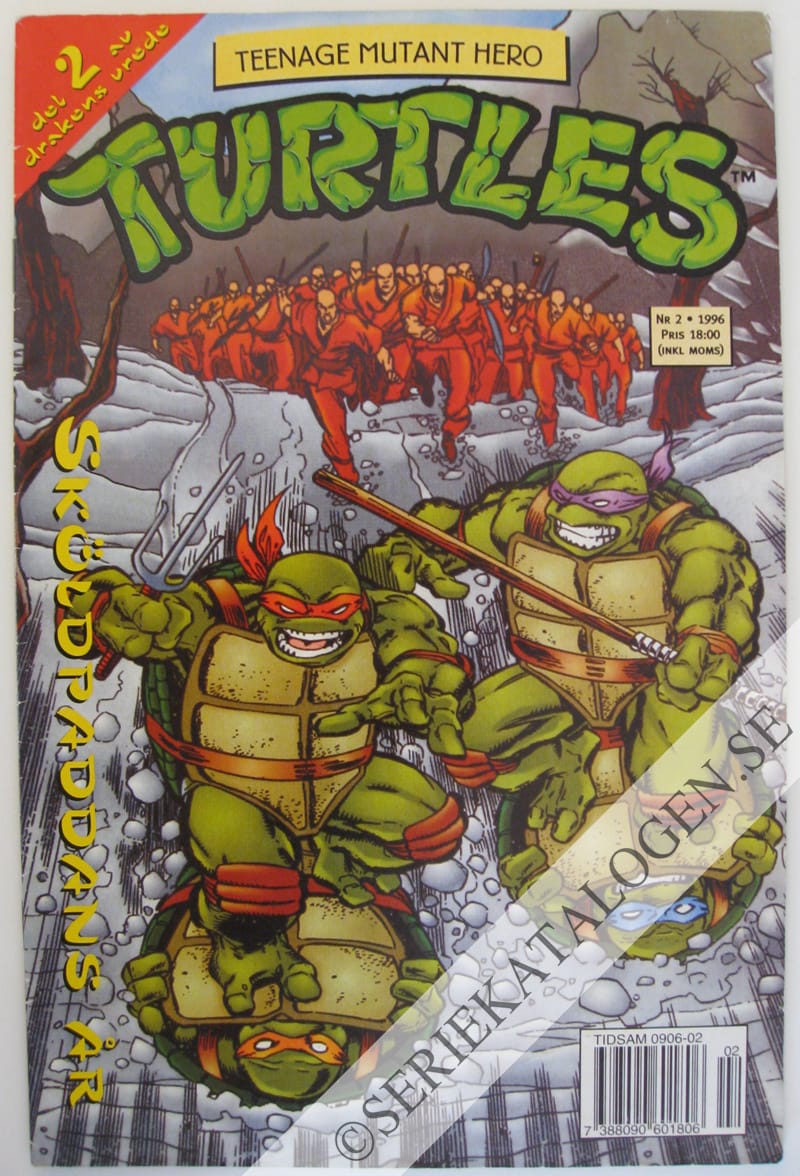 Framsida på Teenage mutant hero turtles #2 (1996)