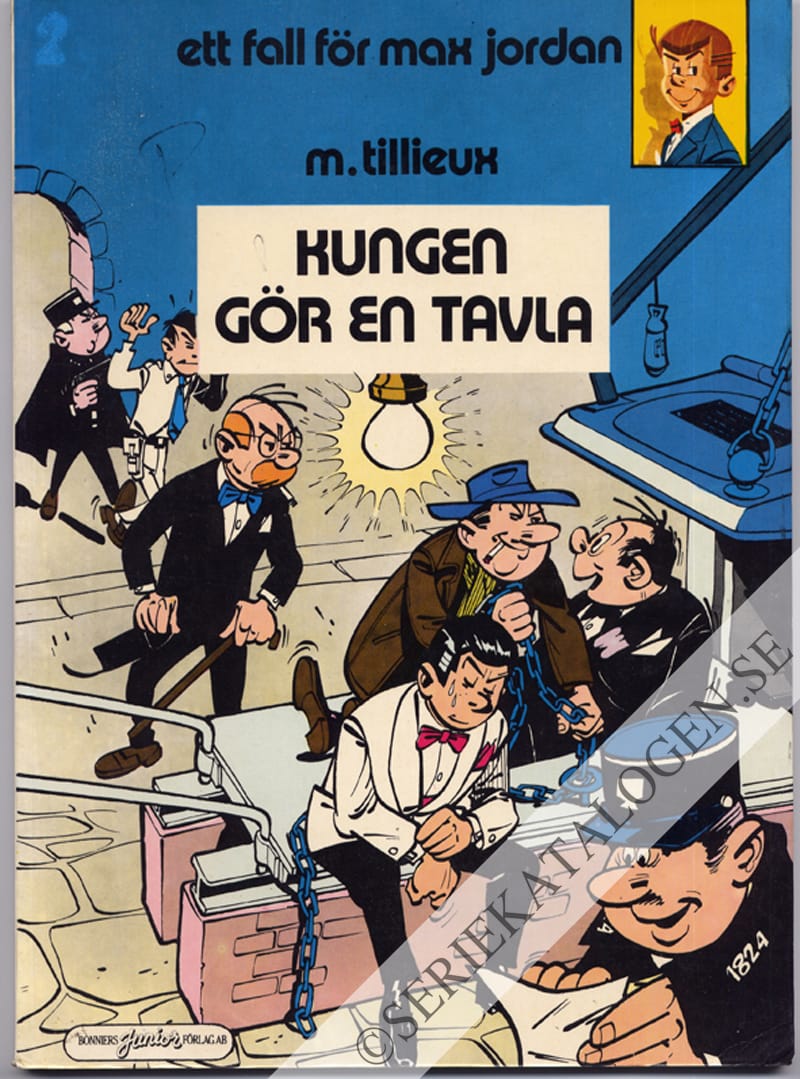 Framsida på Ett fall för Max Jordan Kungen gör en tavla (1979)