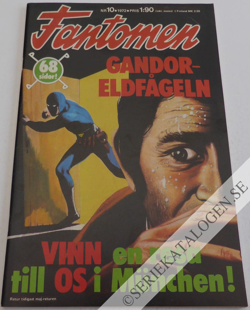 Framsida på Fantomen #10 (1972)