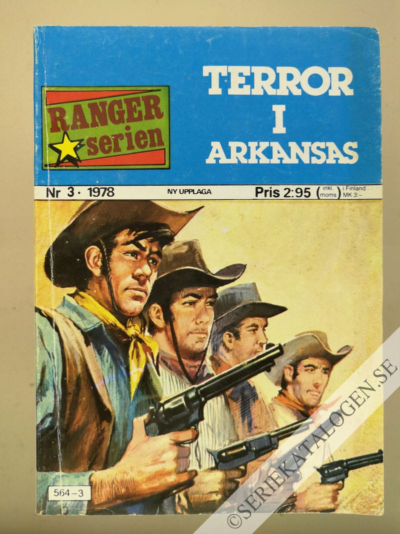 Framsida på Rangerserien Terror i Arkansas (1978)