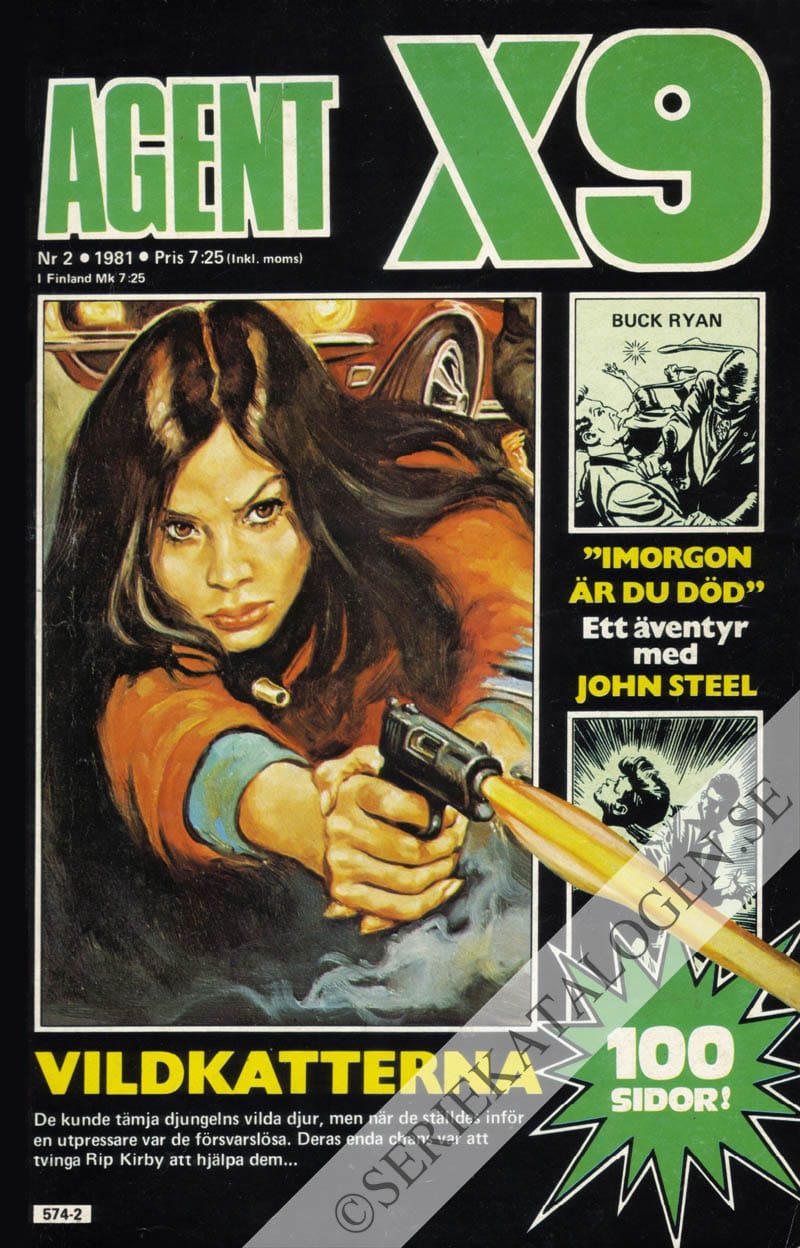 Framsida på Agent X9 #2 (1981)