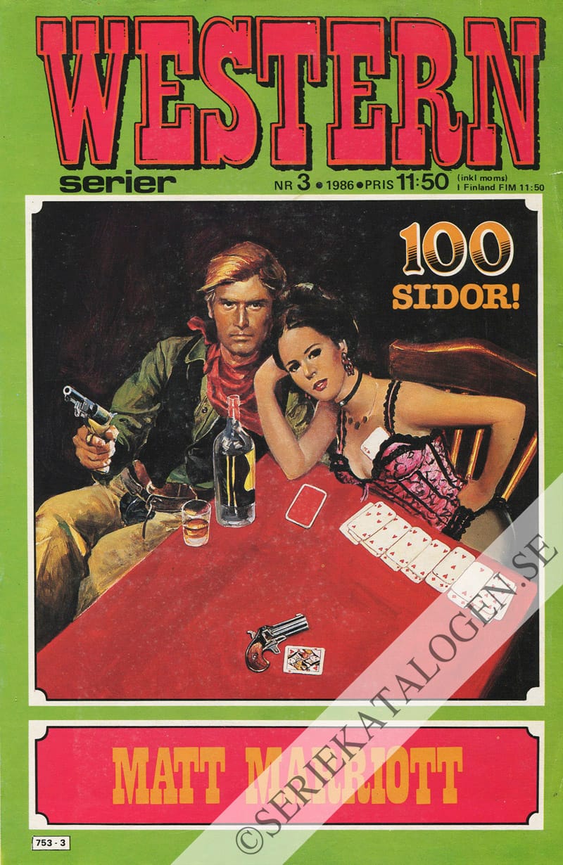 Framsida på Westernserier #3 (1986)