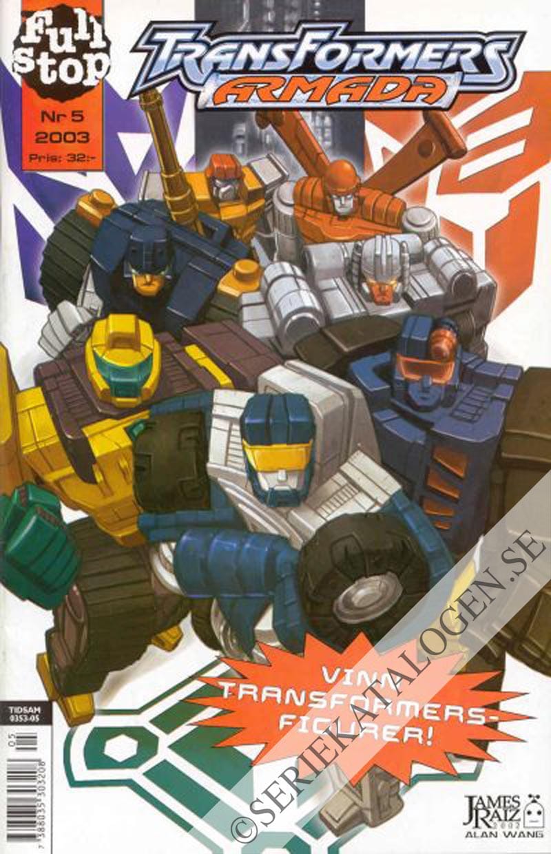 Framsida på Transformers armada #5 (2003)
