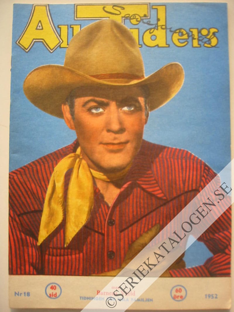 Framsida på Alla tiders seriejournal #18 (1952)