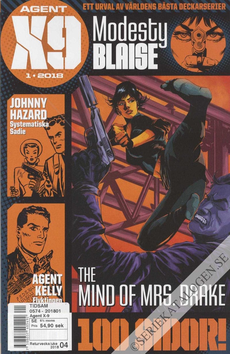 Framsida på Agent X9 #1 (2018)