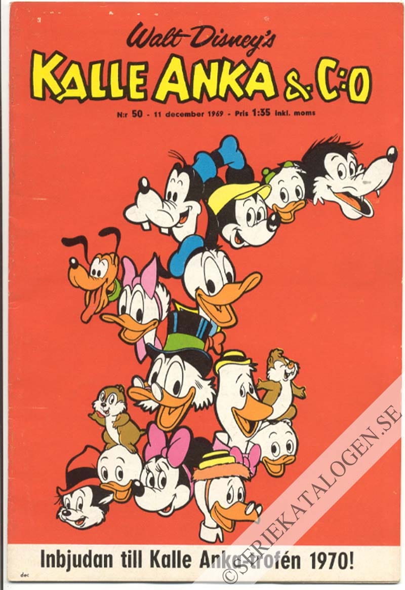 Framsida på Kalle Anka & C:o #50 (1969)