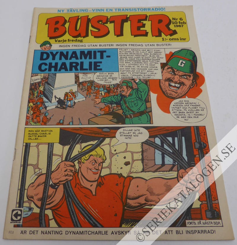 Framsida på Buster #6 (1967)