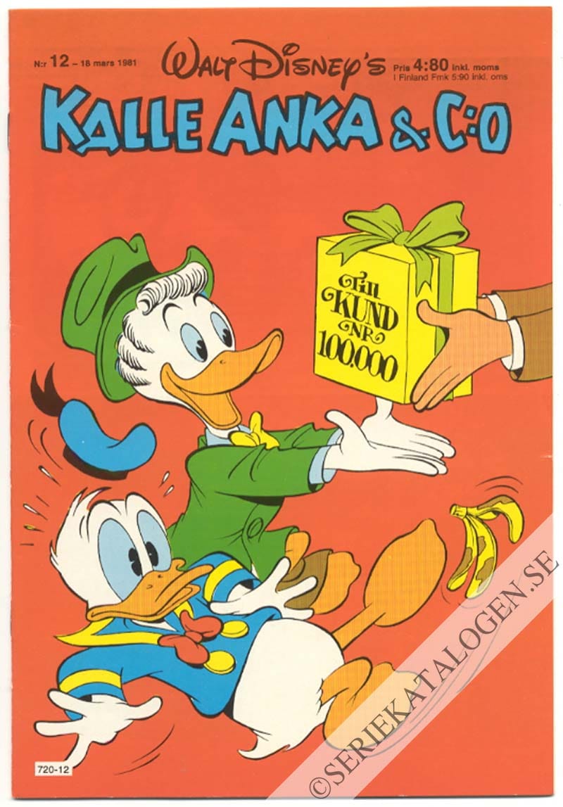 Framsida på Kalle Anka & C:o #12 (1981)