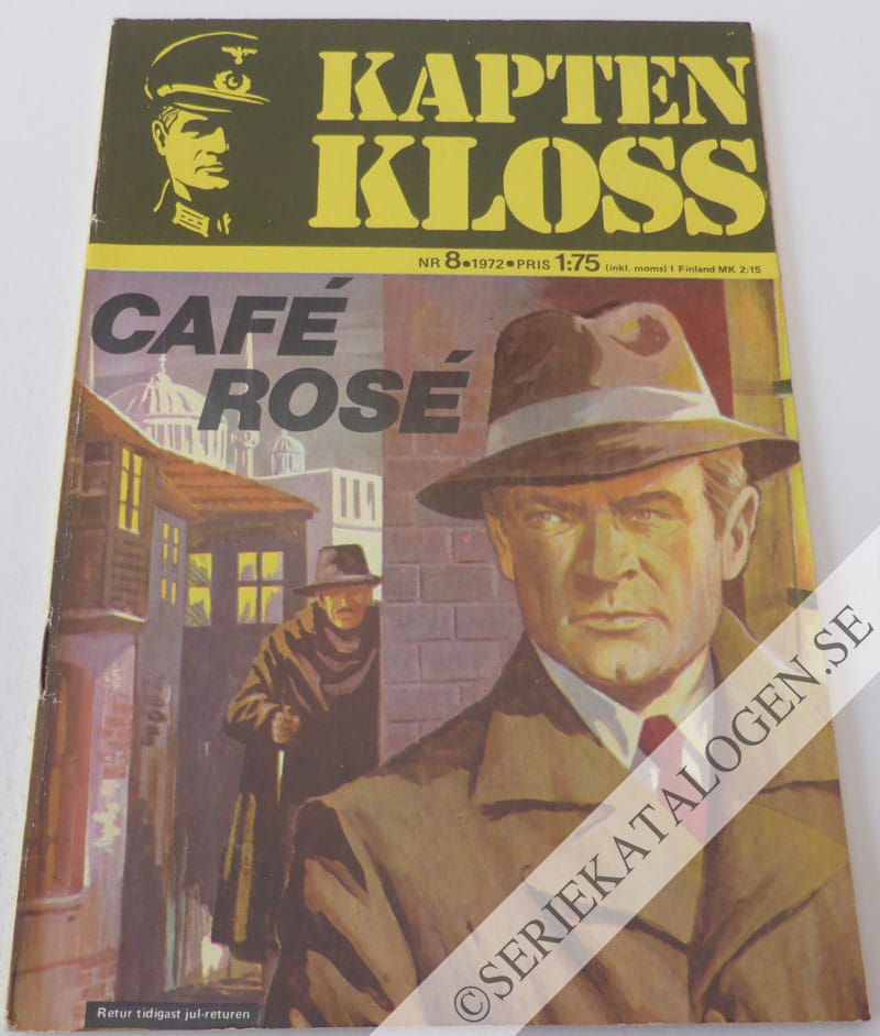 Framsida på Kapten Kloss #8 - Café Rosé (1972)