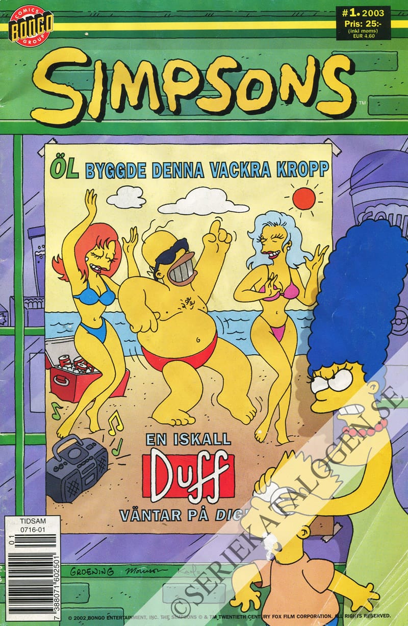 Framsida på Simpsons #1 (2003)