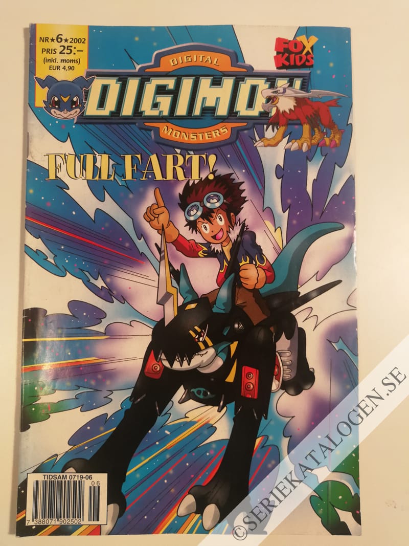 Framsida på Digimon - digital monsters Full fart! (2002)