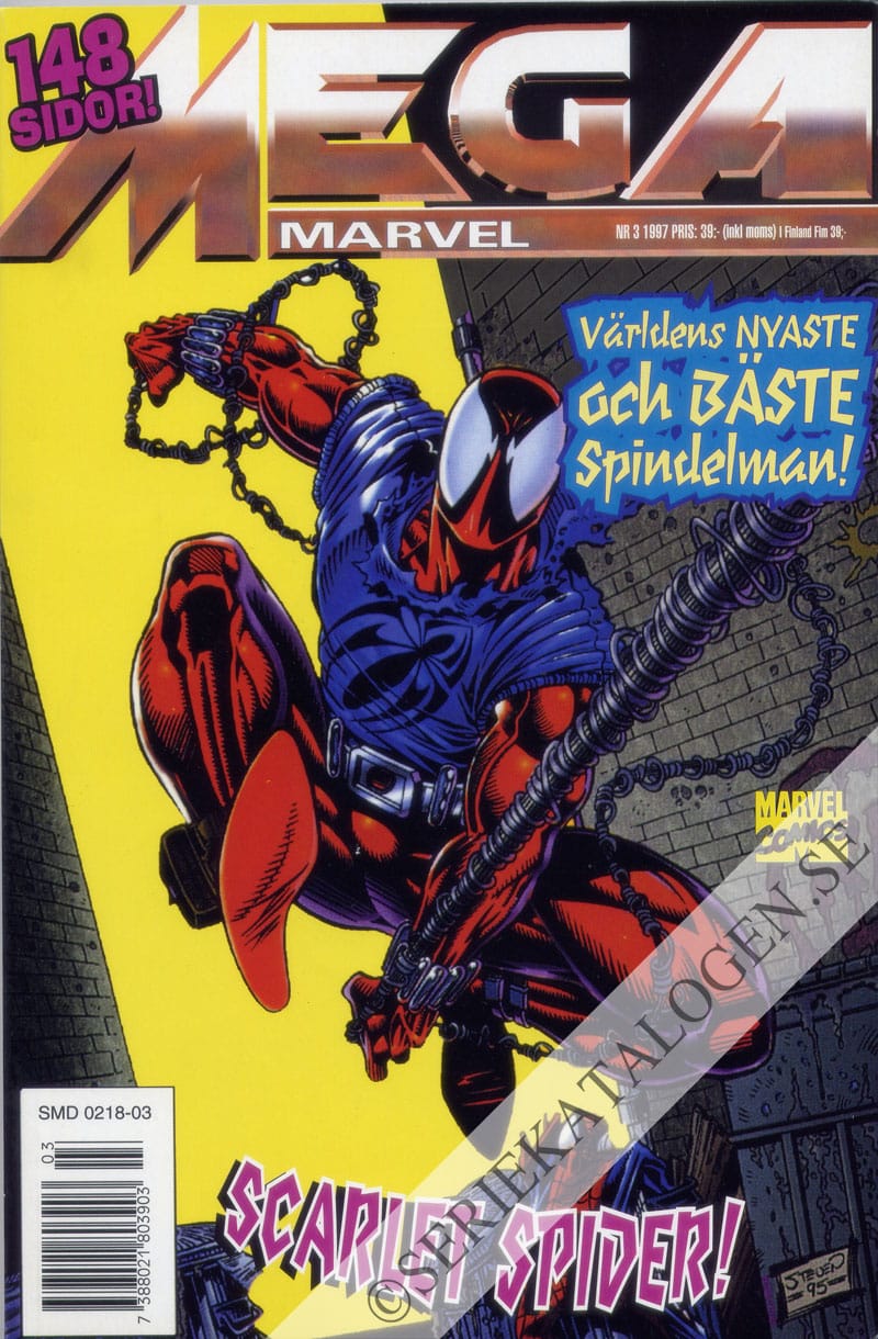 Framsida på Mega Marvel Scarlet Spider (1997)