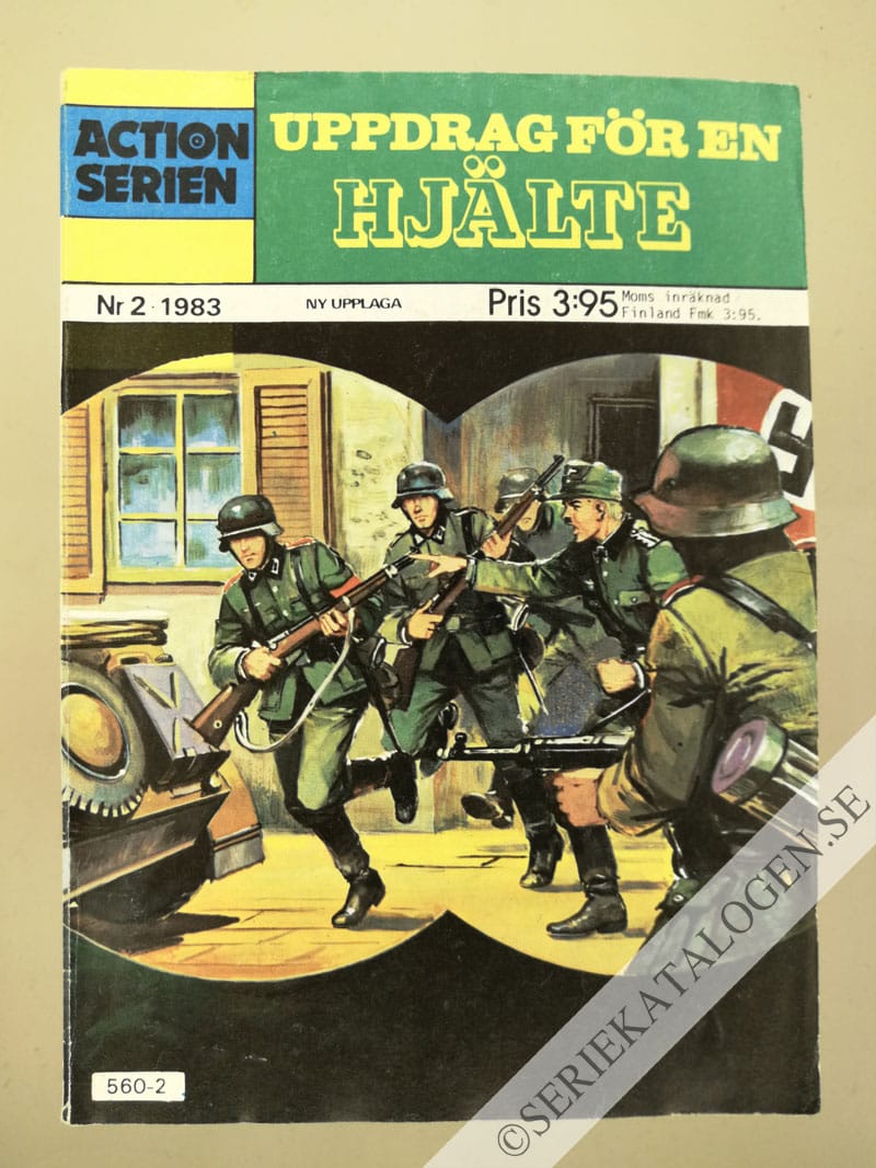 Framsida på Actionserien #2 - Uppdrag för en hjälte (1983)
