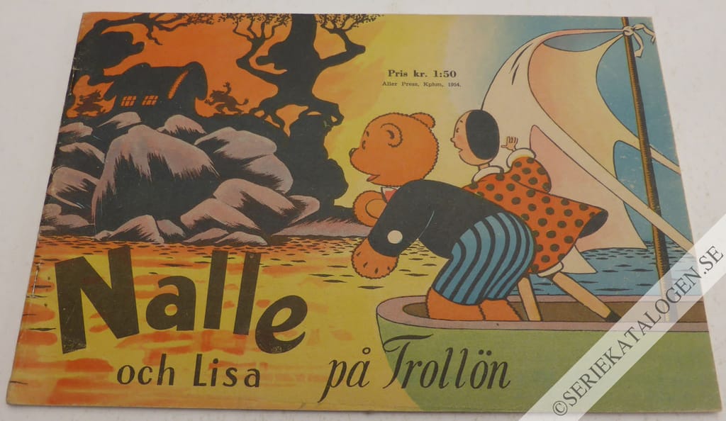 Framsida på Nalle och Lisa Nalle och Lisa på trollön (1954)