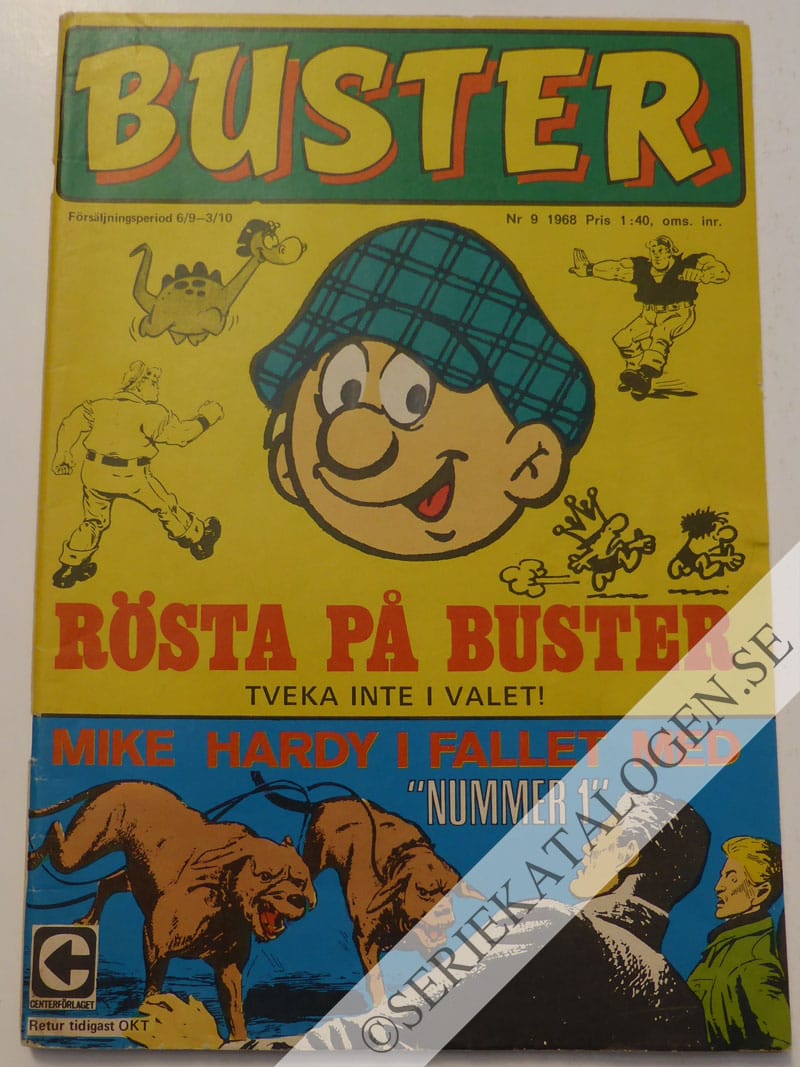 Framsida på Buster #9 (1968)