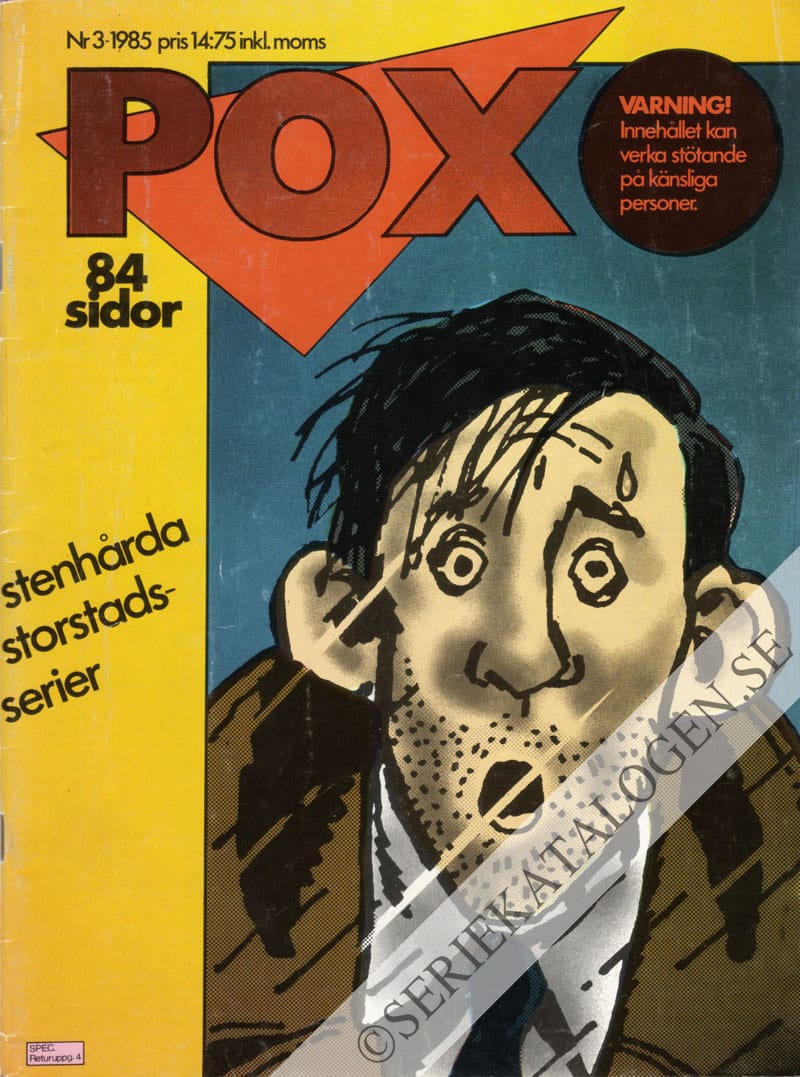 Framsida på Pox #3 (1985)