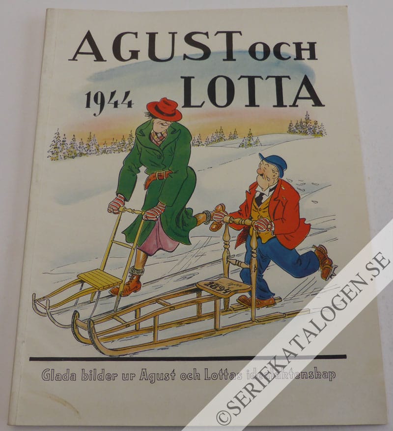 Framsida på Agust Agust och Lotta - Glada bilder ur Agust och Lottas idealäktenskap (1944)