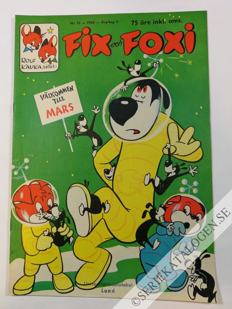 Framsida på Fix och Foxi #35 (1960)