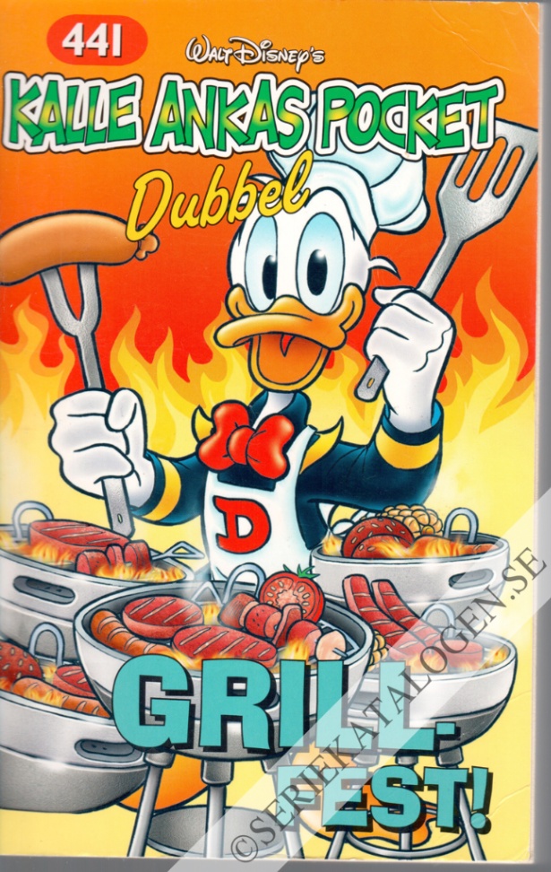 Framsida på Kalle Ankas pocket #441 - Grillfest! (2015)