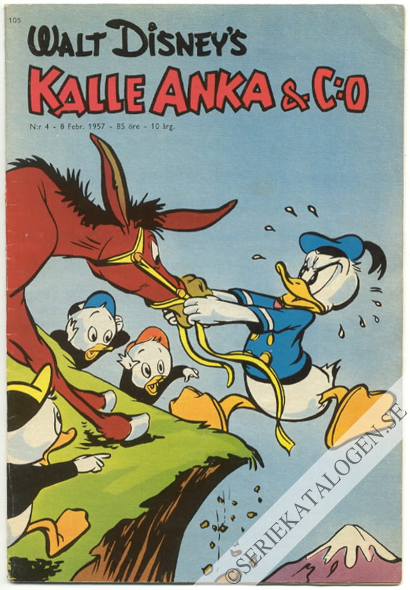 Framsida på Kalle Anka & C:o #4 (1957)