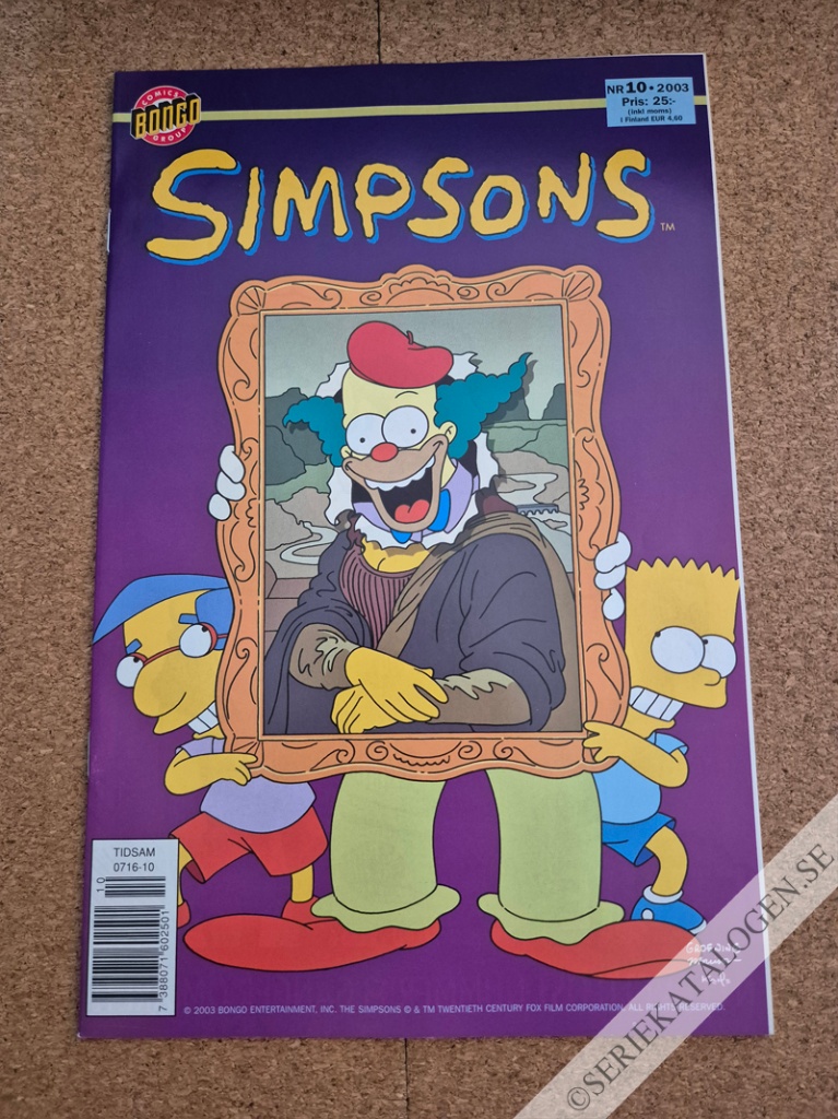 Framsida på Simpsons #10 (2003)