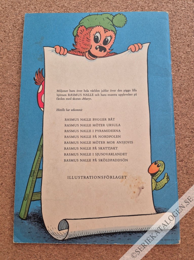 Baksida på Rasmus Nalle i sjusovarlandet (1956)