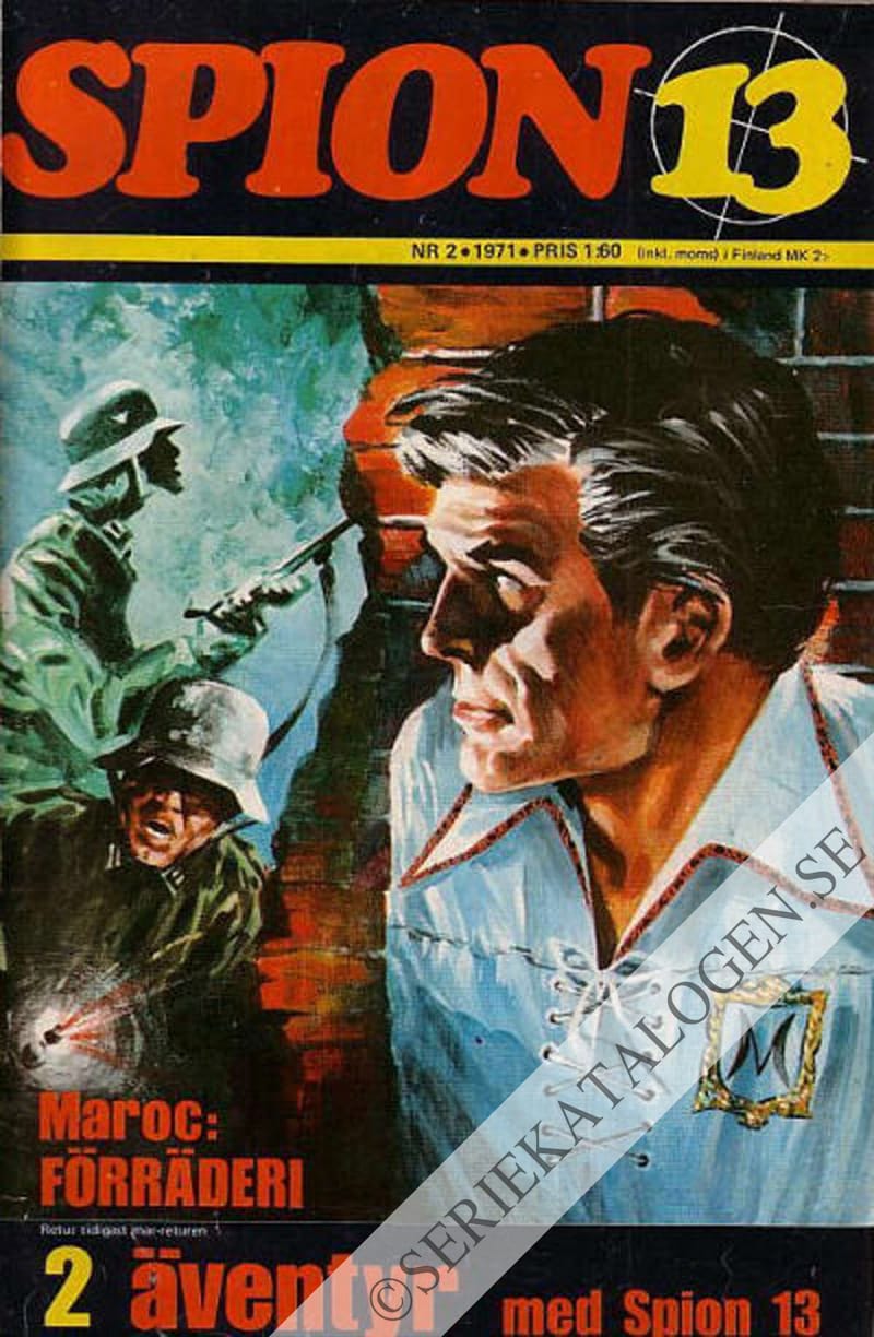 Framsida på Spion 13 #2 - Maroc: Förrädaren (1971)