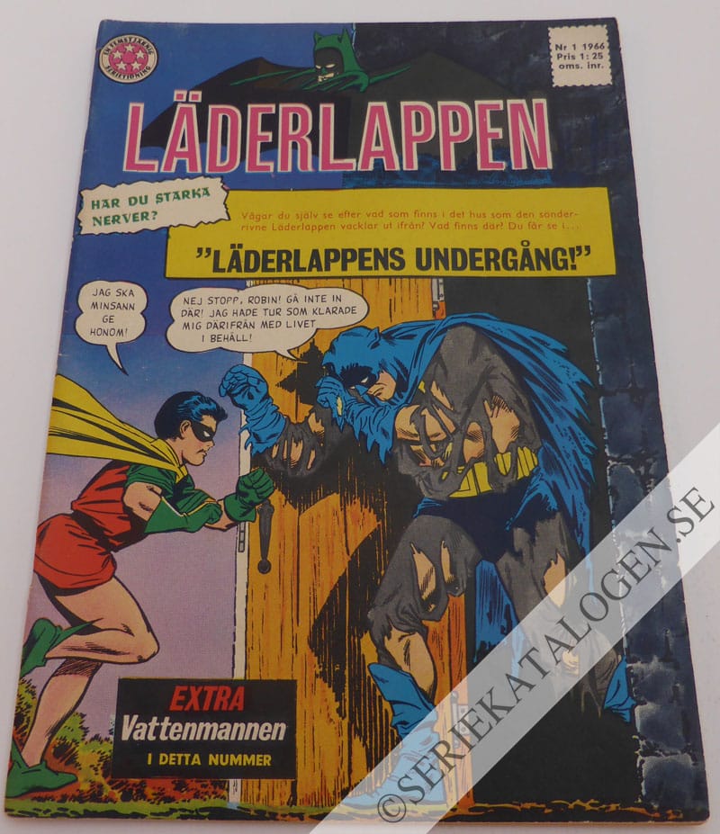 Framsida på Läderlappen och Robin #1 (1966)