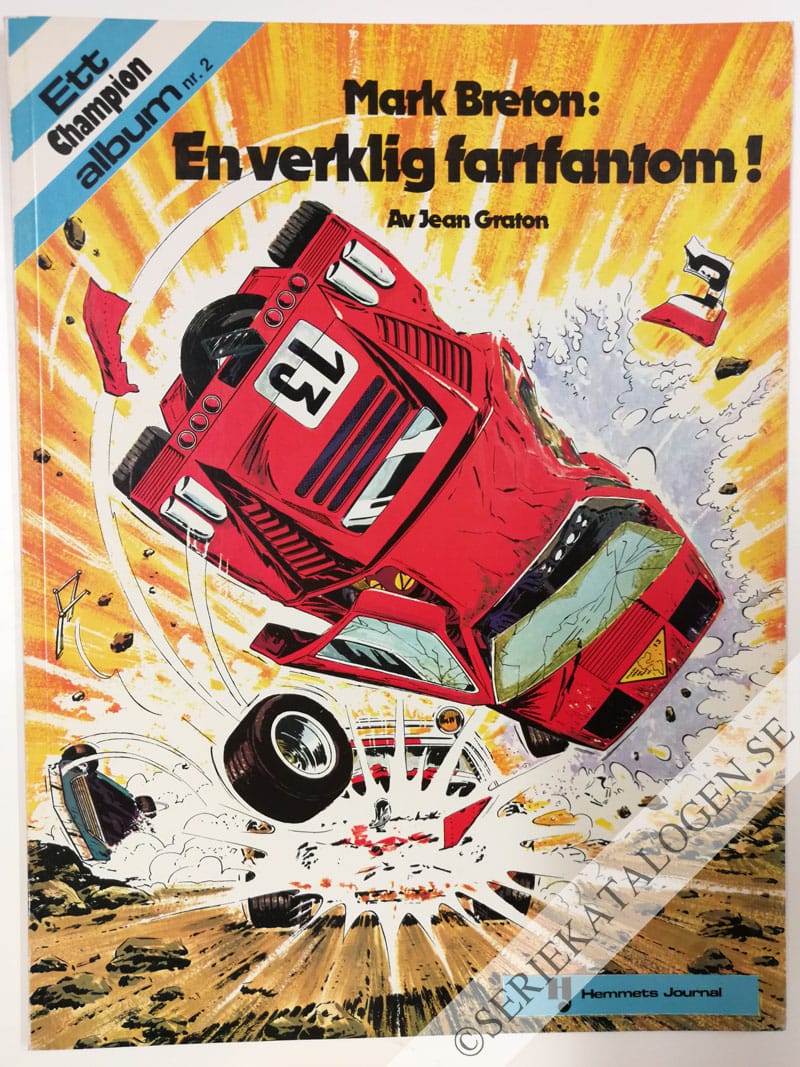 Framsida på Ett Champion-album Mark Breton: En verklig fartfantom! (1974)