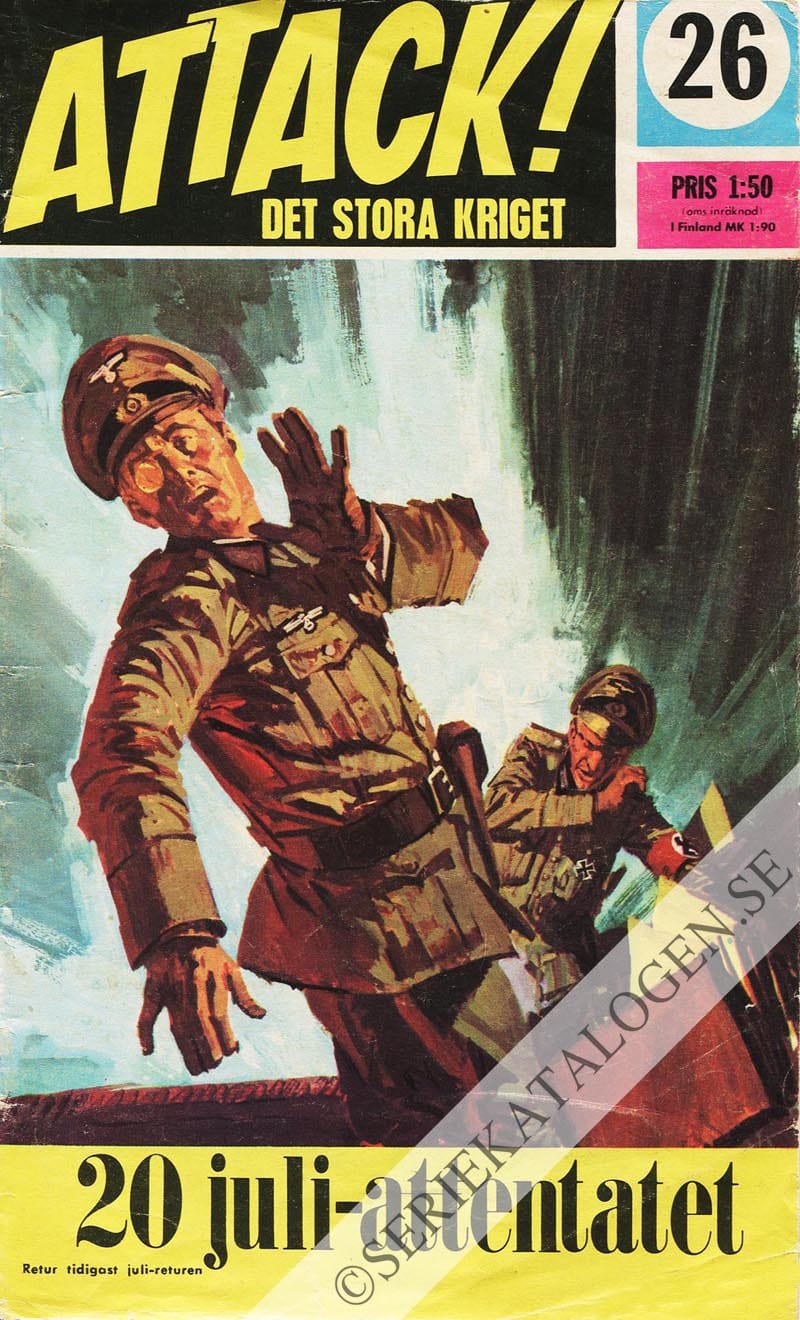 Framsida på Attack 20 juli-attentatet (1968)