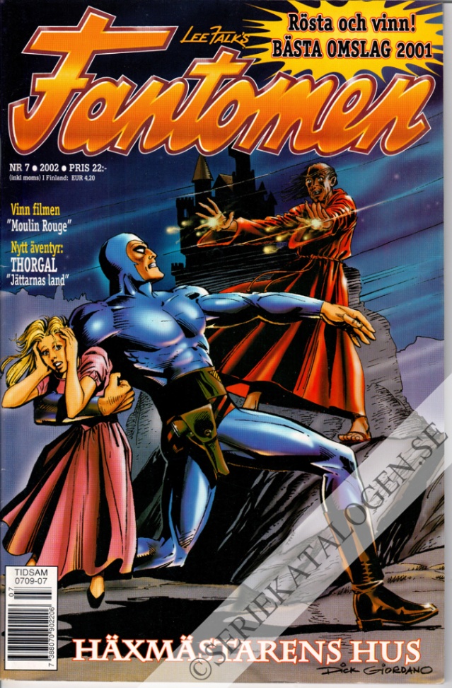 Framsida på Fantomen #7 (2002)