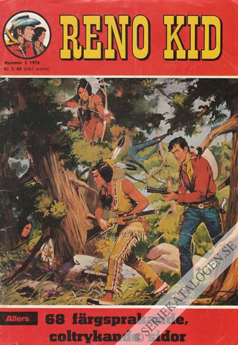 Framsida på Reno Kid #2 (1970)