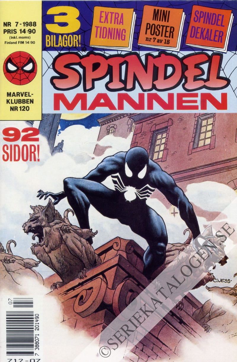 Framsida på Spindelmannen #7 (1988)