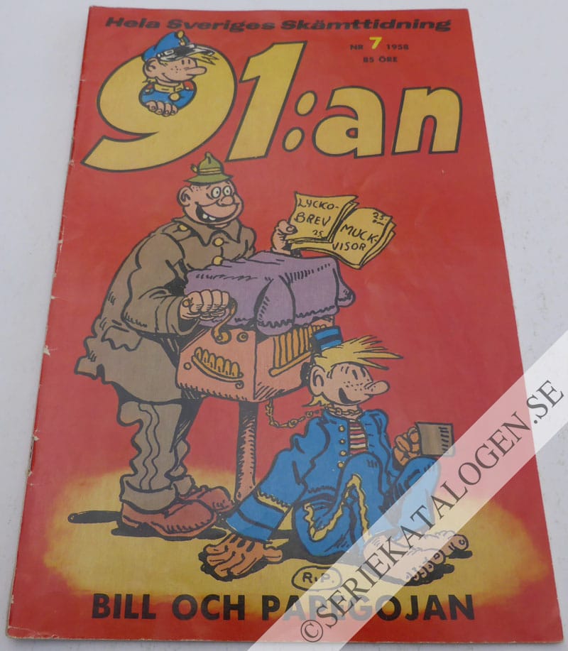 Framsida på 91:an #7 (1958)
