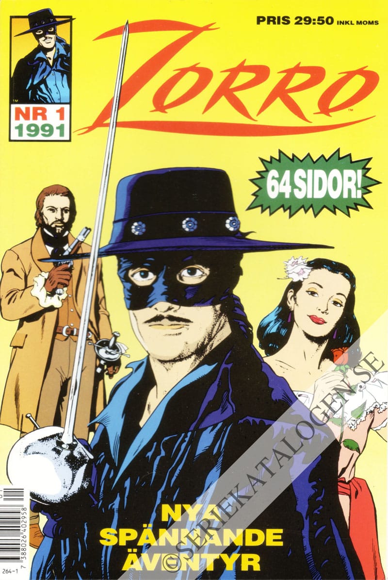Framsida på Zorro #1 (1991)