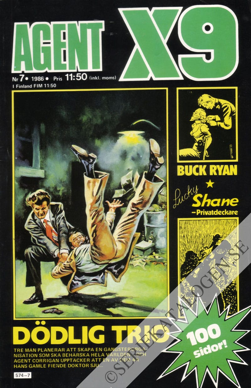 Framsida på Agent X9 #7 (1986)